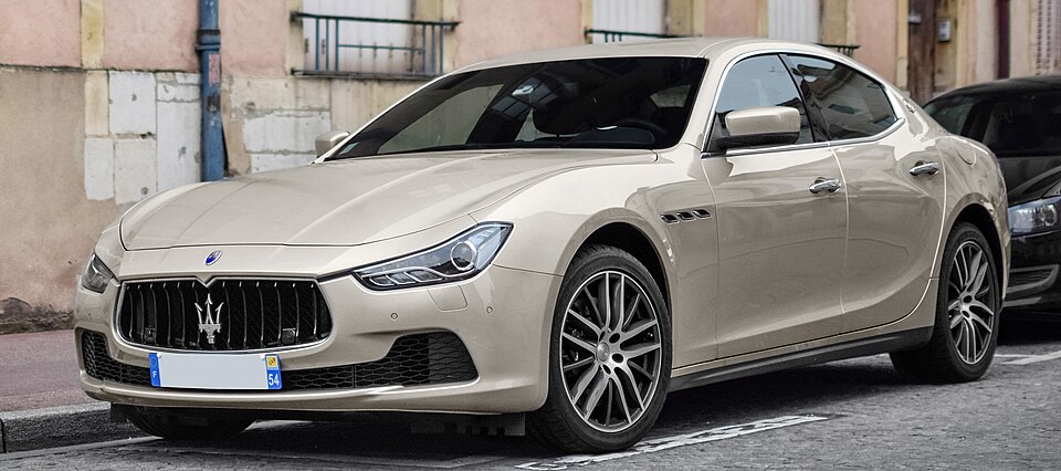 Foto de referencia de un Maserati Ghibli